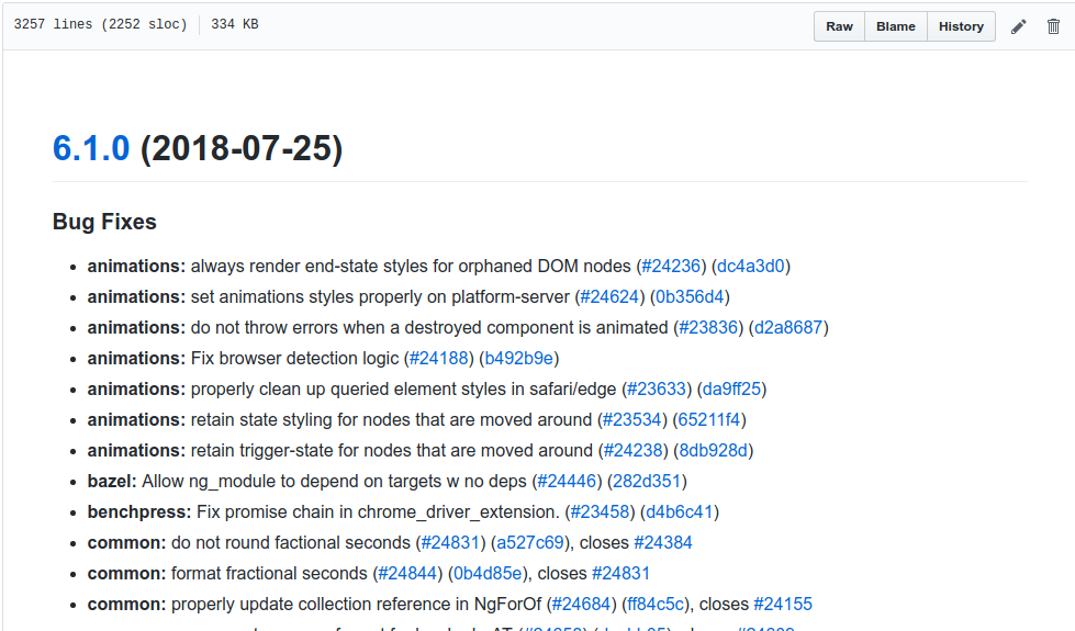 Angular 6.1 new features