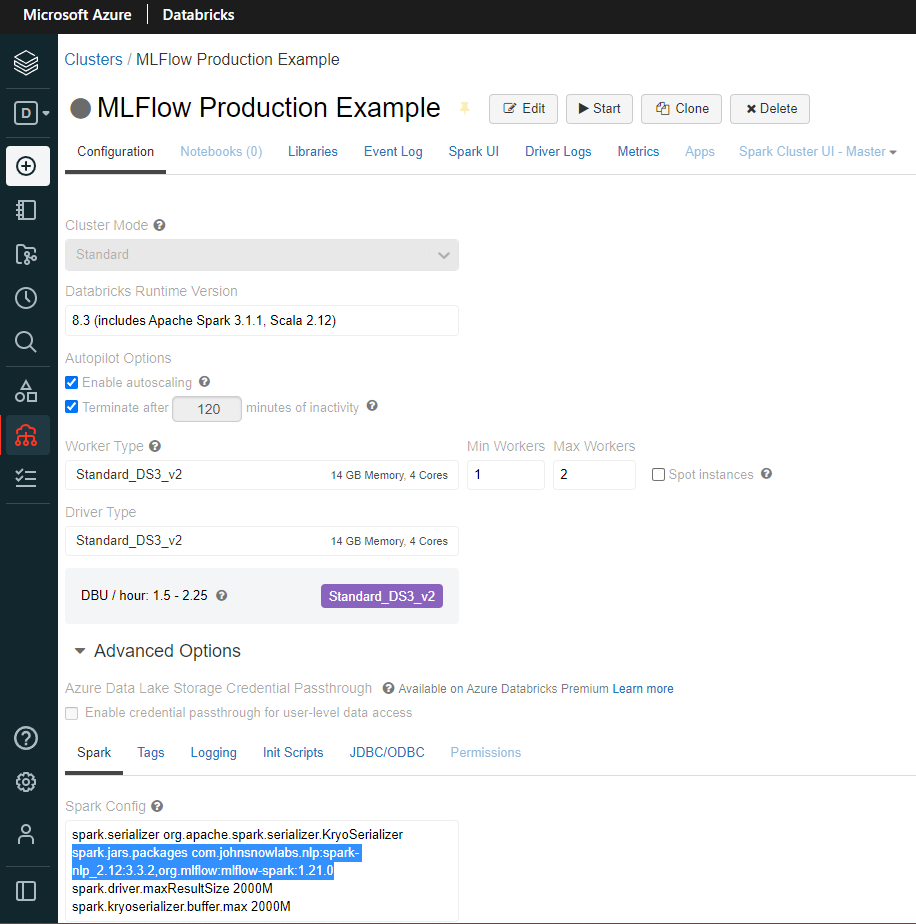 Adding the required jars to Spark Config